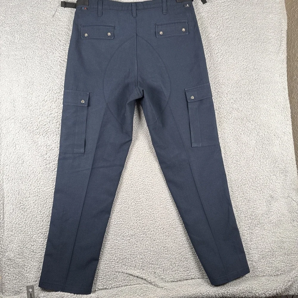 Men's Dark Navy Cargo Pants with Snap Pockets